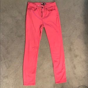 Red BDG Cigarette High Rise Skinny Jeans